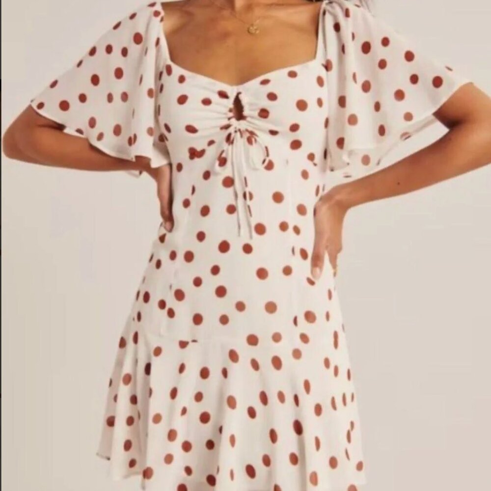 Abercrombie & Fitch Abercrombie Flutter Sleeve Dress